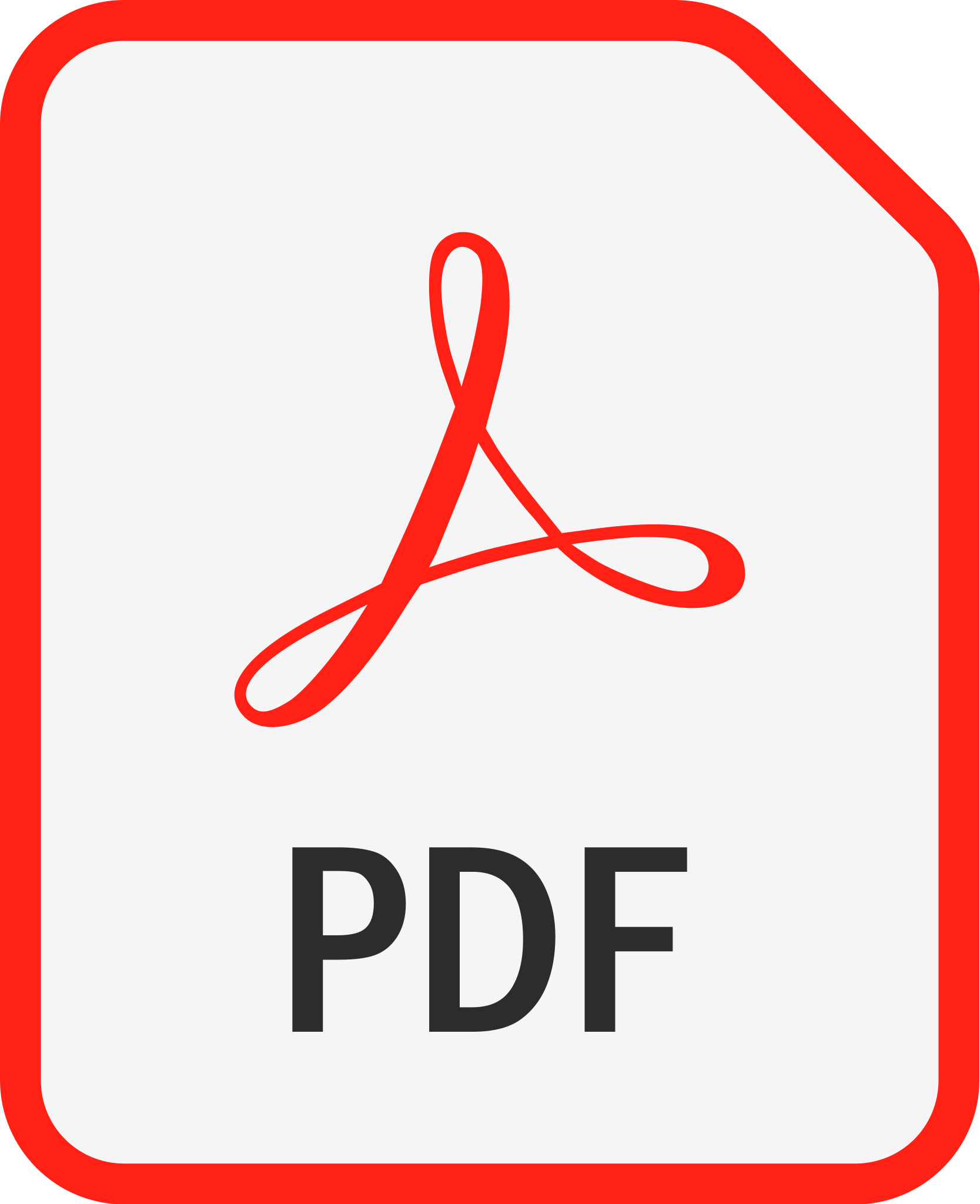 Icone vermelho do PDF